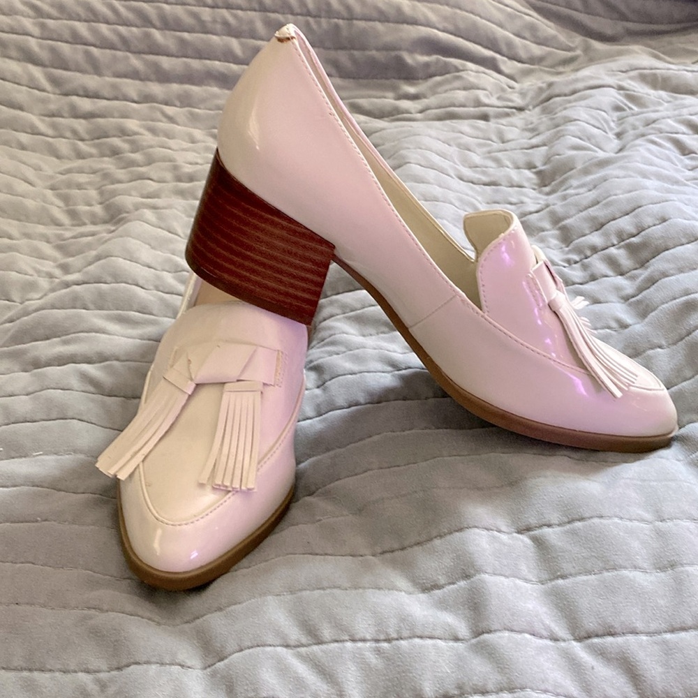 Marc Fisher Heeled Patent Leather Loafers sz 6 NWOB